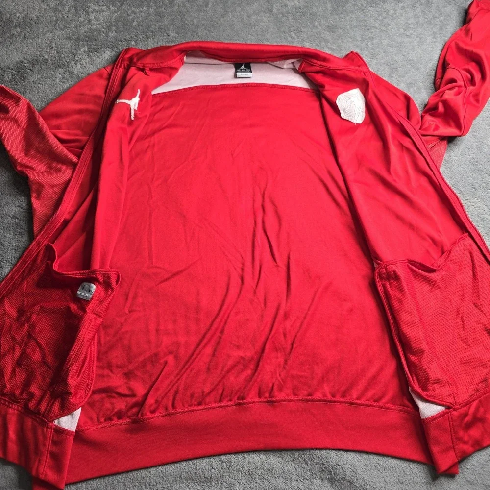 Nike Jordan Flight One Team Track Jacket Mens 3XL Red Dri-Fit Rutgers 696736-657